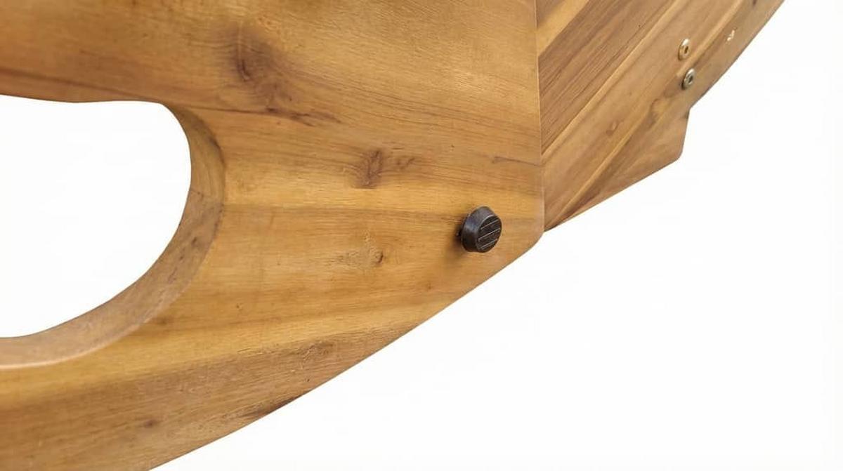 Schaukelliege Akazie Braun LxBxH: 156x120x72 cm - Akaziefarben, Basics, Holz (156/120/72cm)