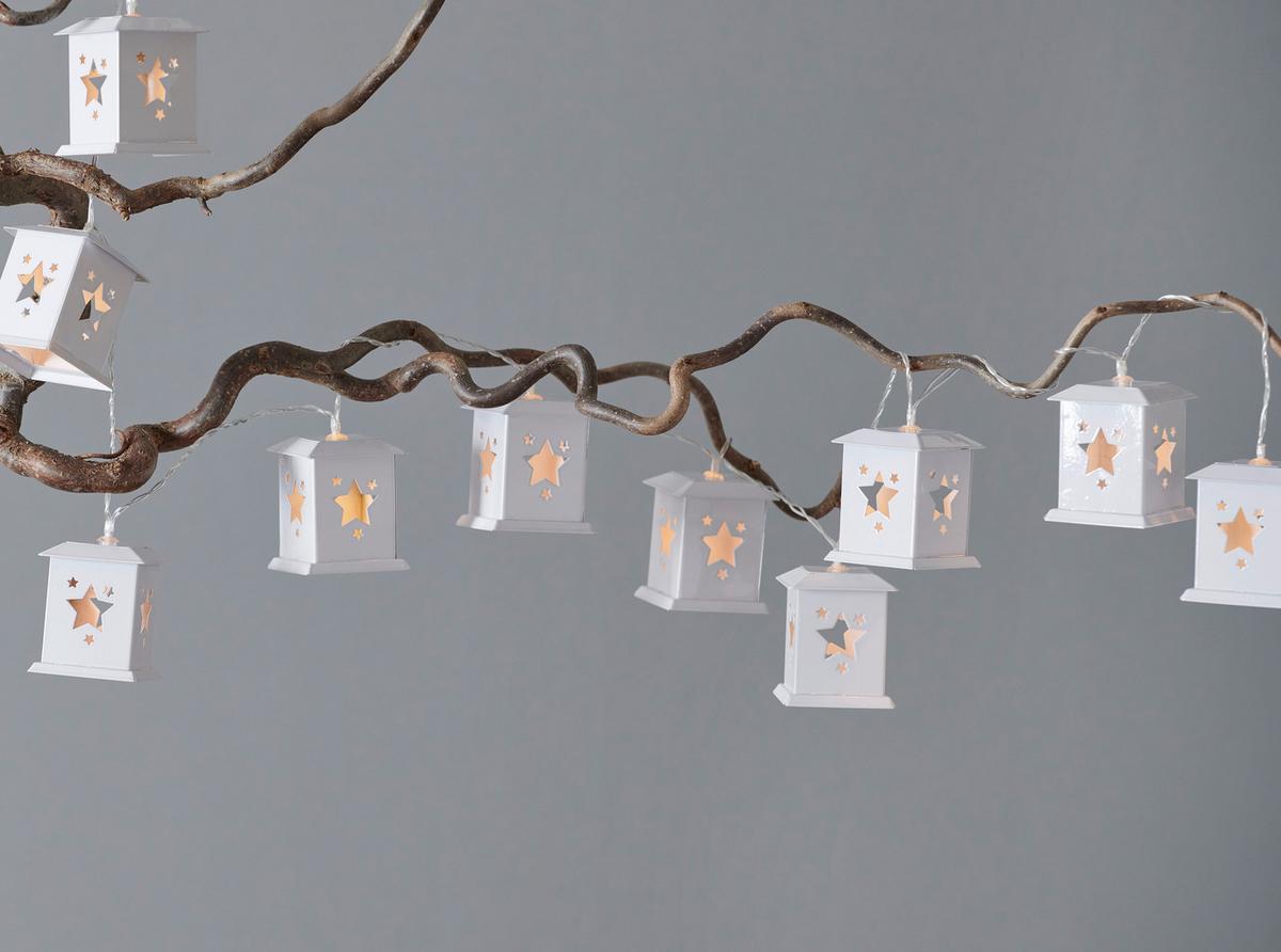 Vánoční světelný řetěz Chumo, 165cm - bílá, Moderní, kov (165cm) - Premium Living