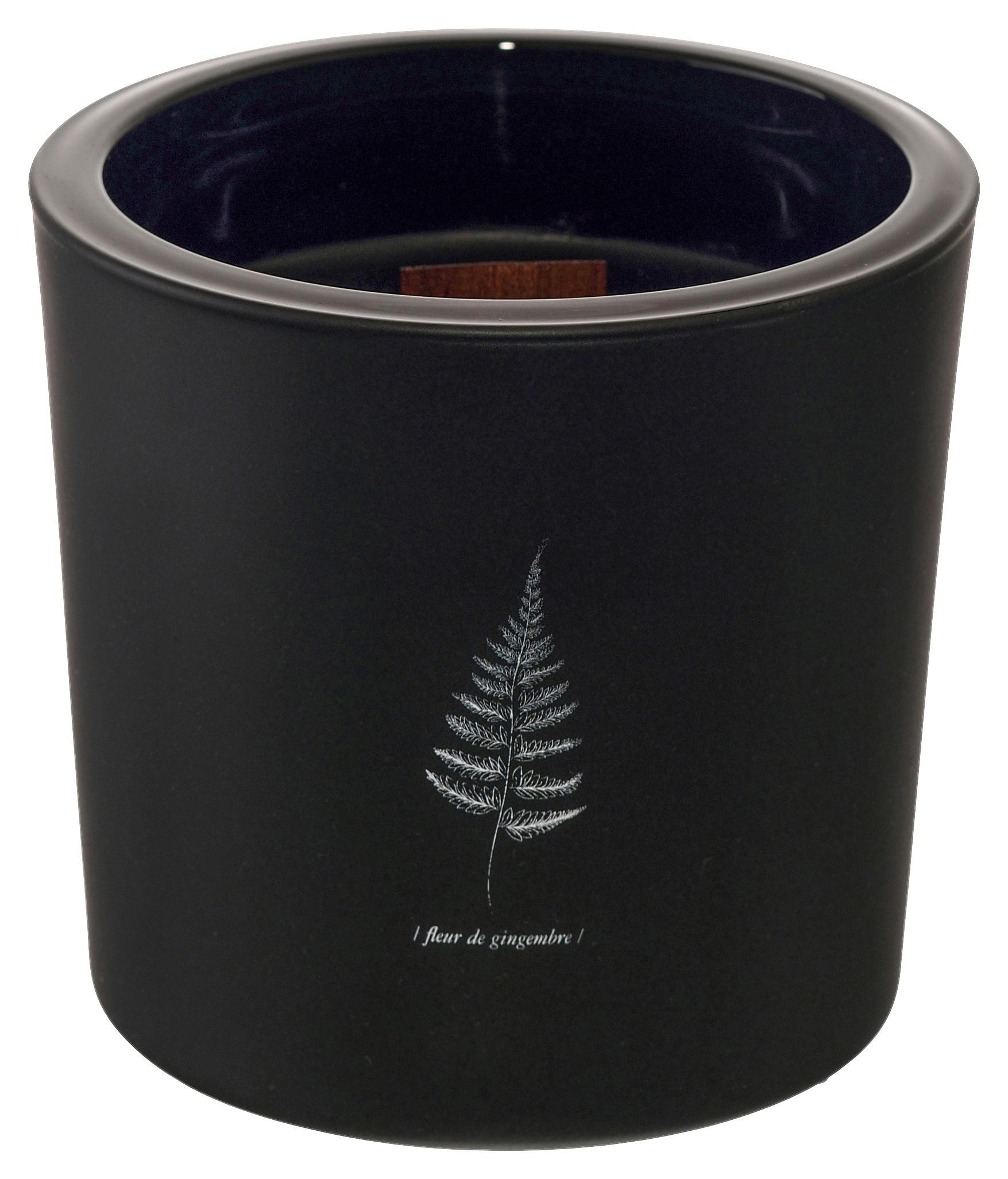 Sviečka v skle Candle ca. 64 h. - čierna, parafín/sklo (12/12cm) - Mömax