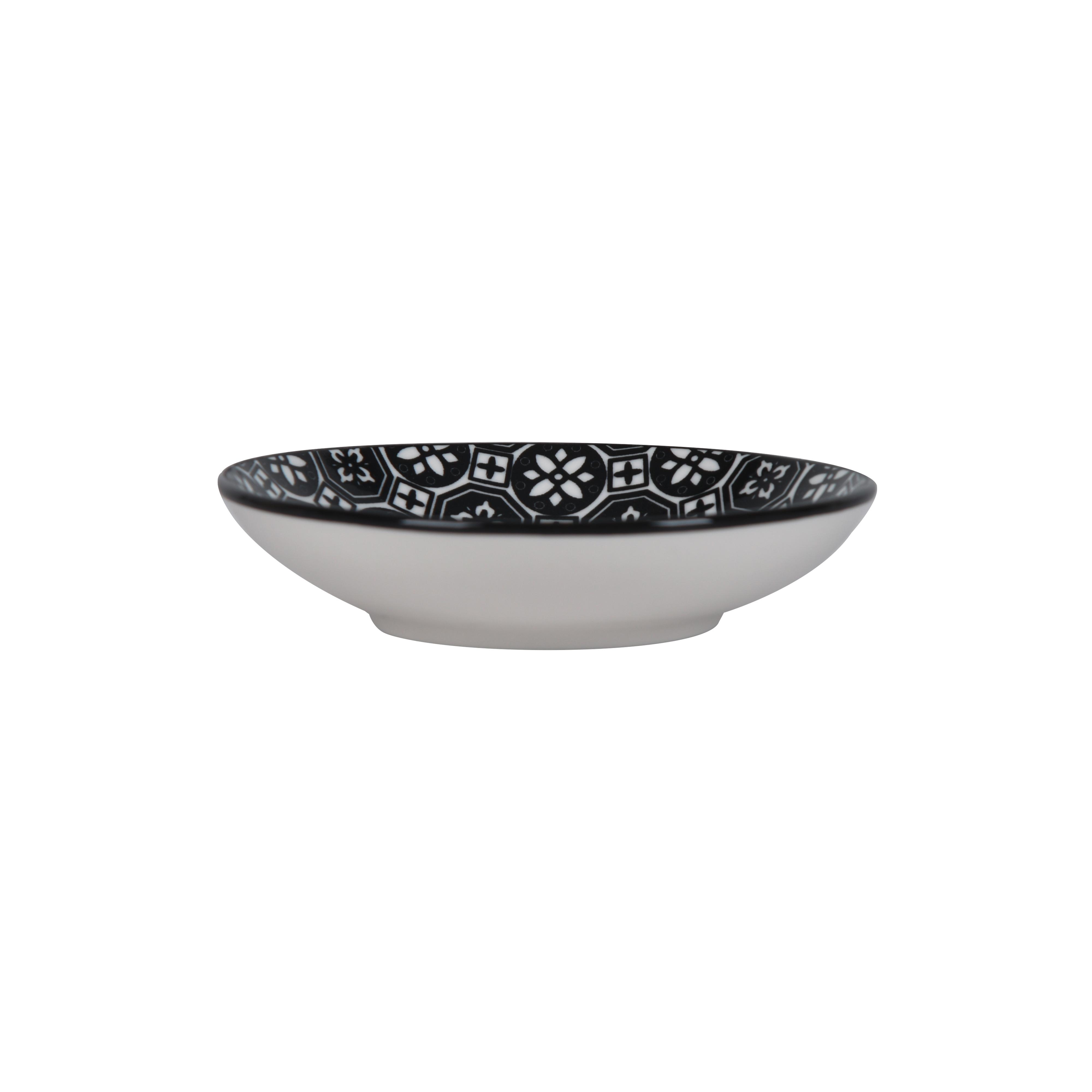 Miska na dip SHIVA - bílá/černá, Lifestyle, keramika (10,1/2,4cm) - Mömax
