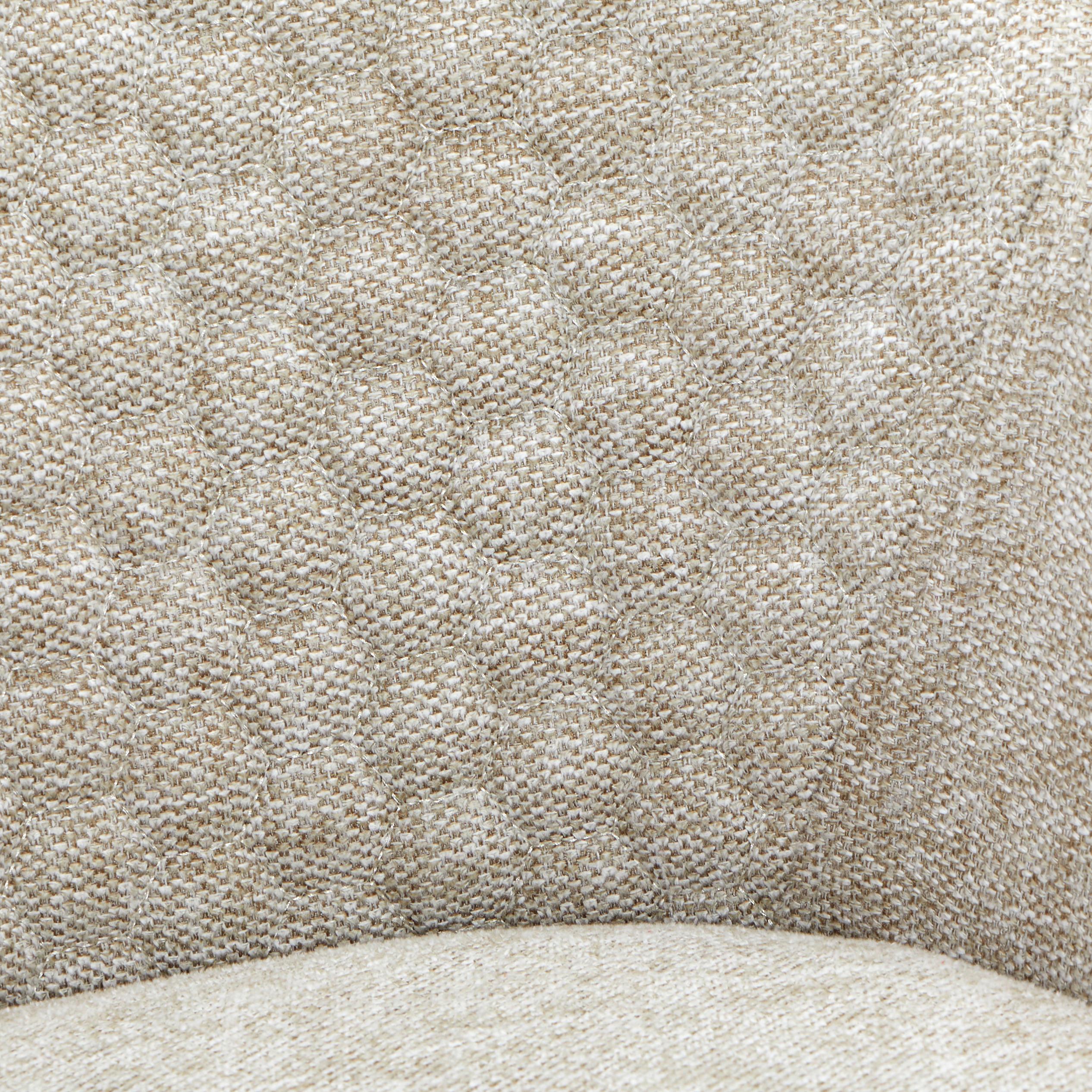 Armlehnstuhl Lara Eichenfarben/Beige Gepolstert - Eichefarben/Beige, KONVENTIONELL, Holz/Textil (56,5/80/58cm) - Livetastic