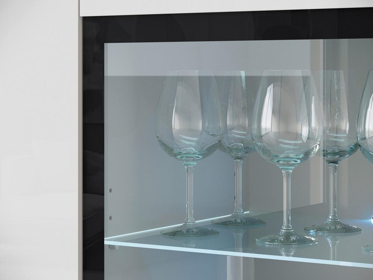 VYSOKÁ KOMODA VERA 120 - bílá/šedá, Trend, kompozitní dřevo/plast (120/103,3/39,5cm) - P & B
