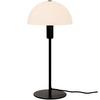 Tischleuchte Ellen Weiß Schwarz L: 20 cm - Schwarz/Weiß, Basics, Glas/Metall (20/20/41.5cm) - Nordlux