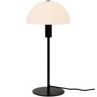 Tischleuchte Ellen Weiß Schwarz L: 20 cm - Schwarz/Weiß, Basics, Glas/Metall (20/20/41.5cm) - Nordlux