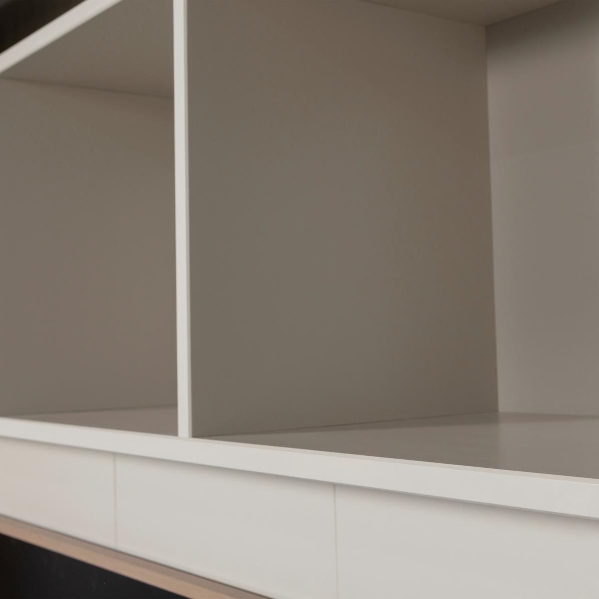 WOHNWAND Meggy Grau B: 160cm - Grau, Design, Holz (160/215/40cm) - Livetastic