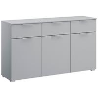 KOMODA ALABAMA - světle šedá/barvy hliníku, Moderní, kompozitní dřevo (140/81/42cm)