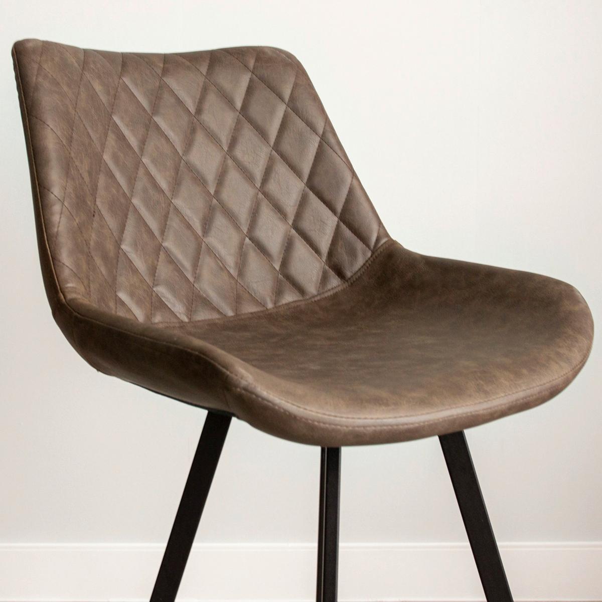 Barhocker-set Bowie - Taupe/Schwarz, KONVENTIONELL, Textil/Metall (50/102/55cm) - MID.YOU