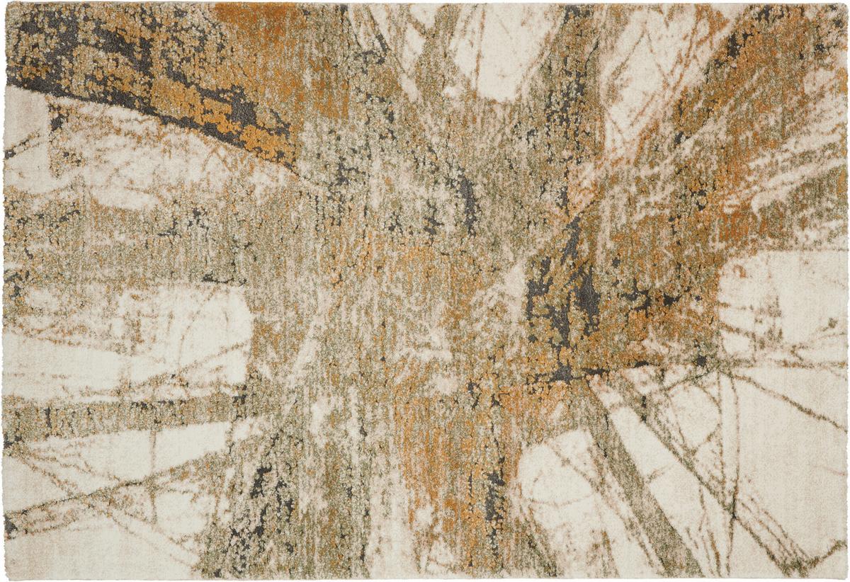 Webteppich My Bologna - Dunkelgrau/Creme, LIFESTYLE, Textil (80/300cm) - Obsession