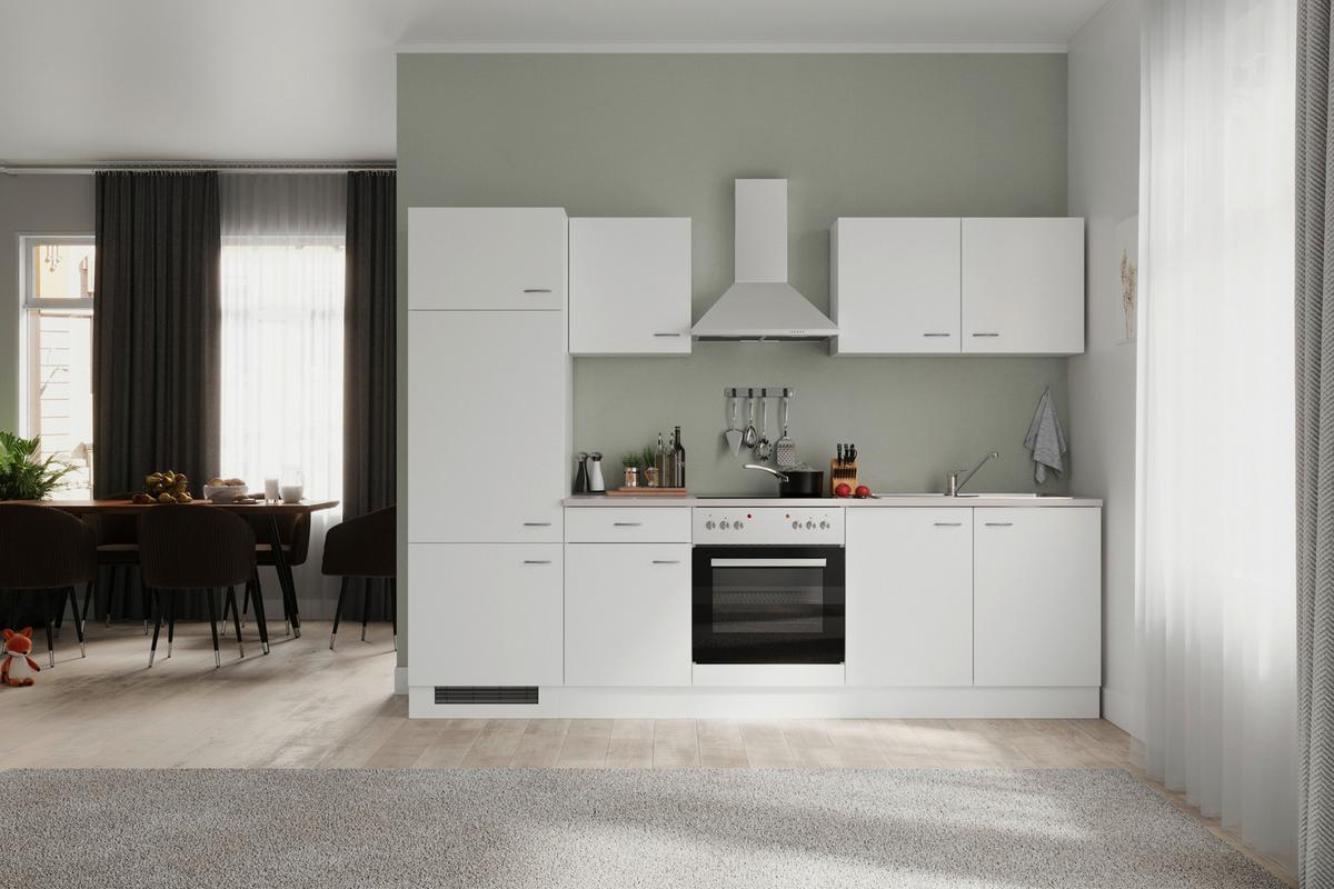 Küchenblock Wito G-270-2207-036 - Hellgrau/Weiß, MODERN, Holzwerkstoff (270cm) - FlexWell