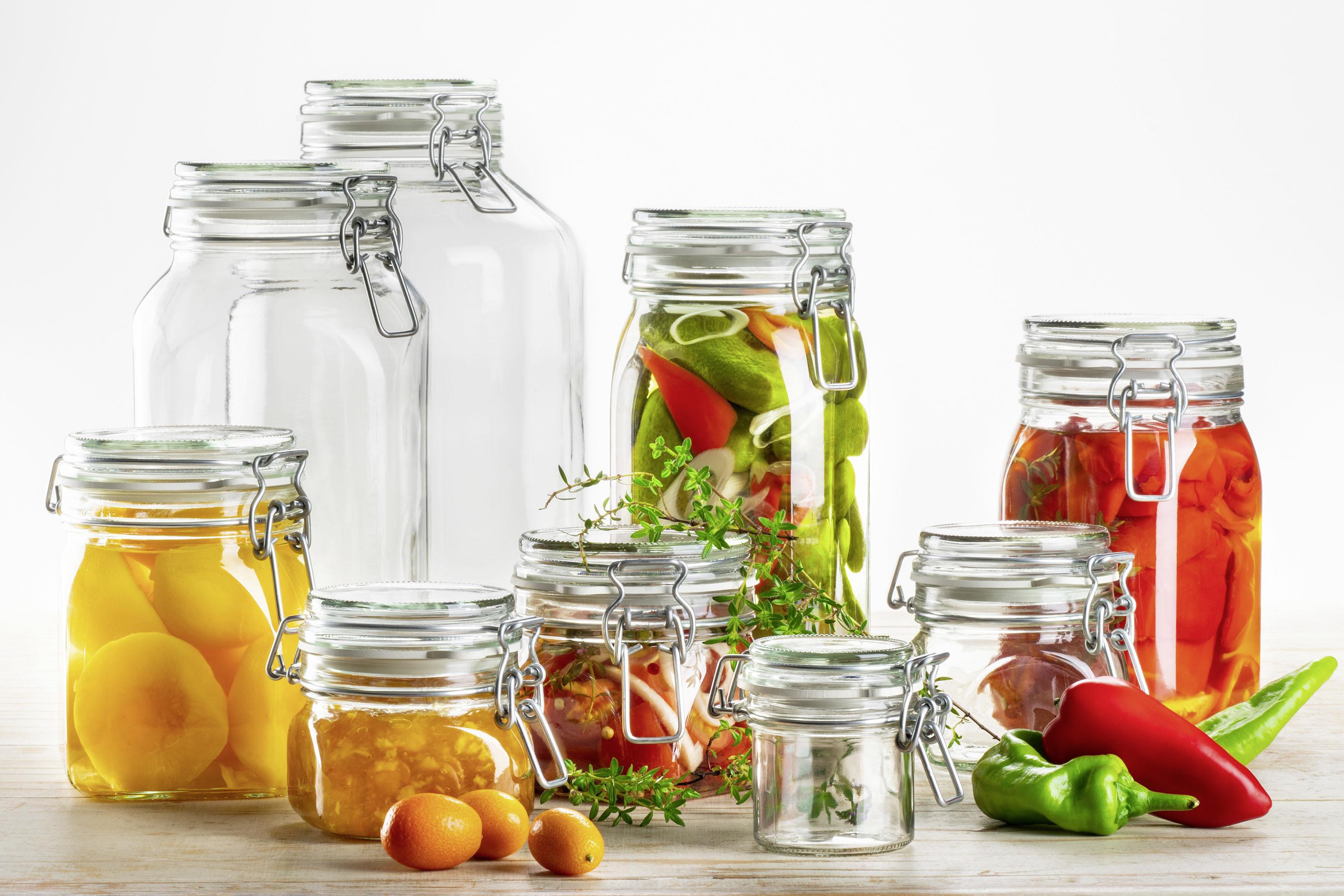 Einmachgläser 6er-Set Gothika Je ca. 750ml, Auslaufsicher - Transparent, Basics, Glas (750ml) - Mäser