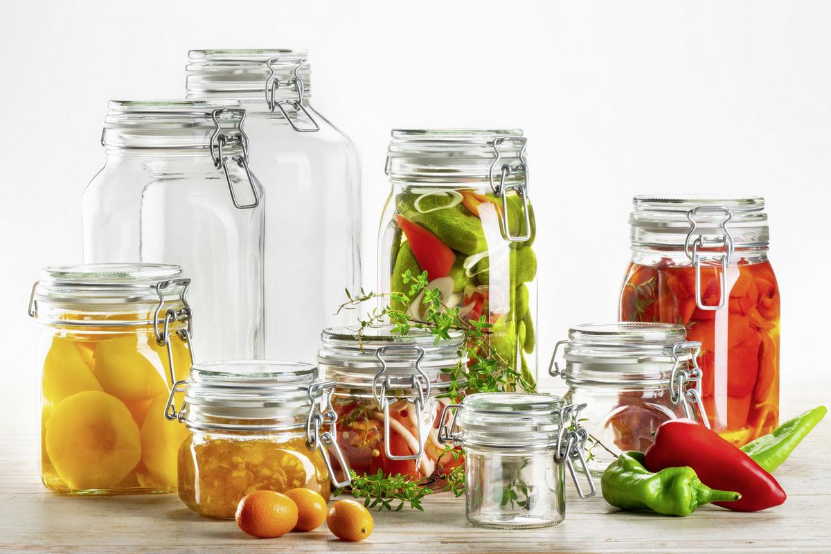 Einmachgläser 6er-Set Gothika Je ca. 750ml, Auslaufsicher - Transparent, Basics, Glas (750ml) - Mäser