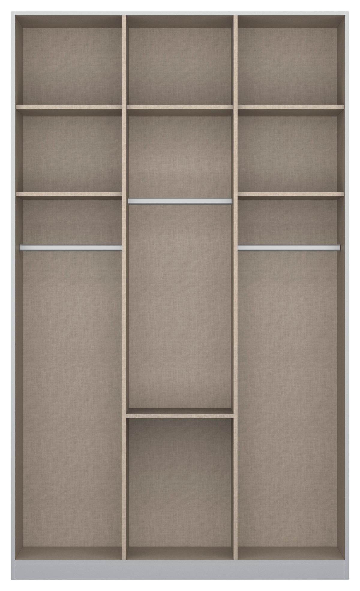 Drehtürenschrank Alabama Champagner B: 136 Cm - Champagner, MODERN, Holzwerkstoff (136/229/54cm) - Rauch Möbel