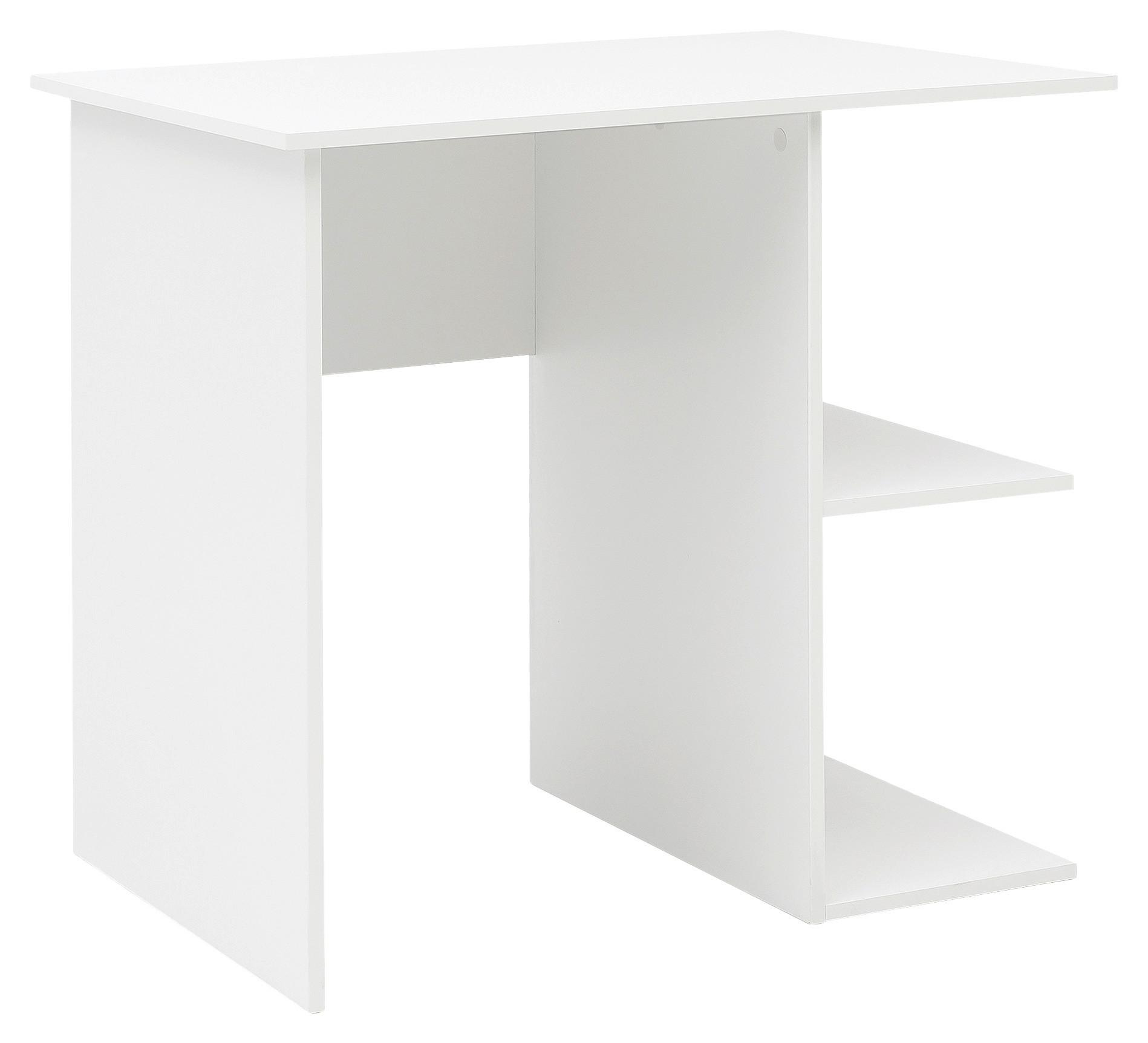 Písací stôl Computertisch biely - biela, Konventionell, kompozitné drevo (82/60/76cm) - MID.YOU