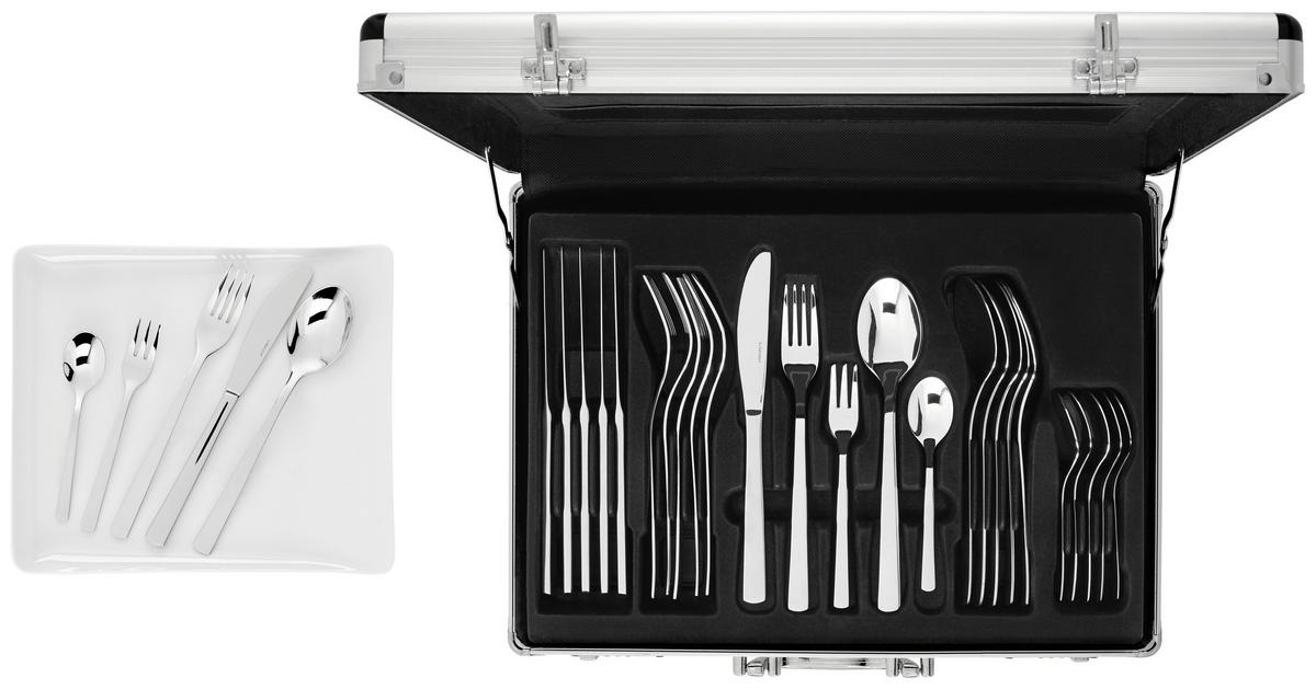 Besteckset Sette - Silberfarben, Basics, Metall - Collini