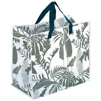 Bevásárlótáska Kb. 82l - fehér/zöld, Basics, textil (58/29,5/48cm) - Luca Bessoni