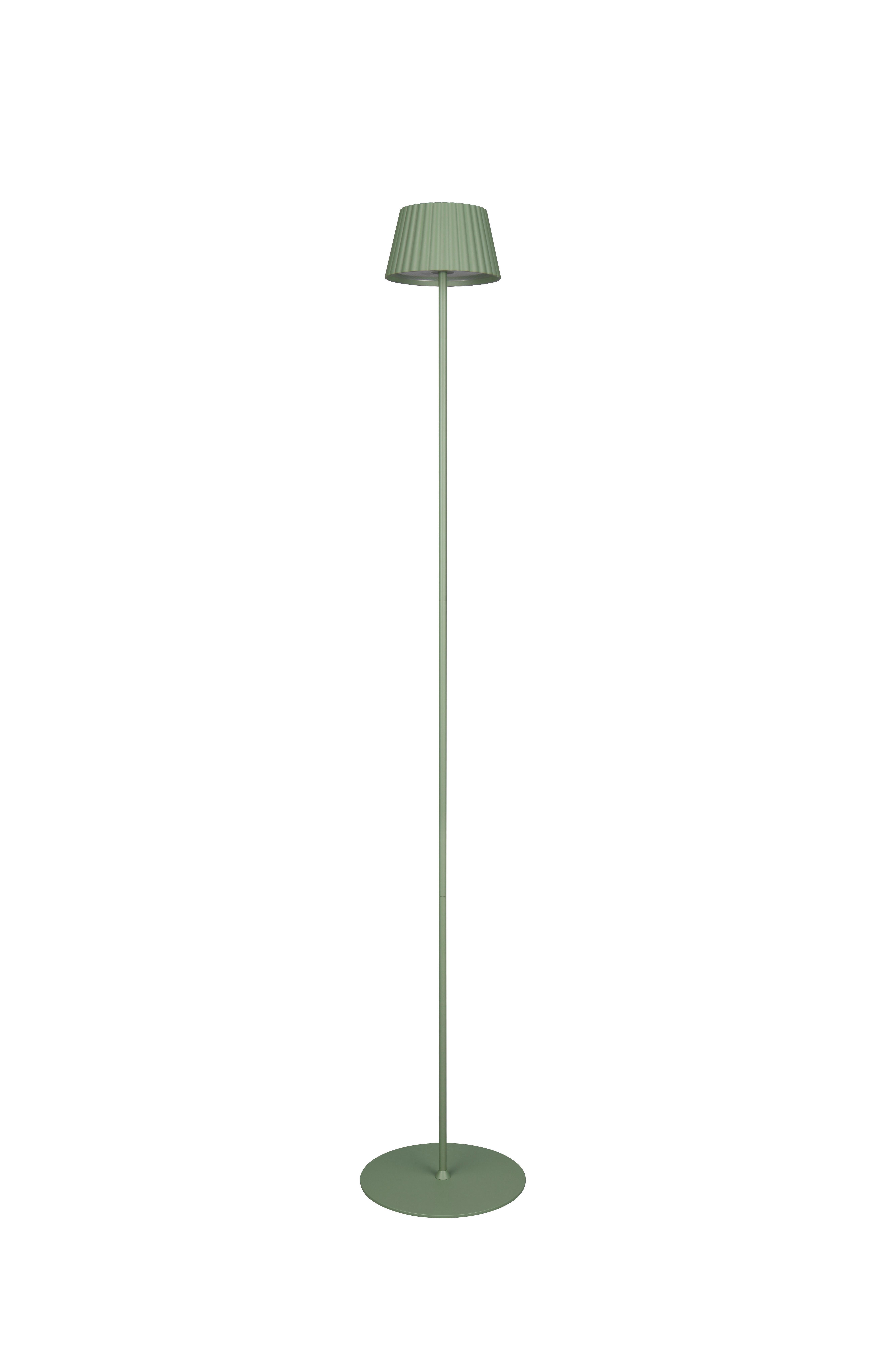 AKKU-STEHLEUCHTE R47706149 SUAREZ - Grün, Design, Metall (13,5/123cm)