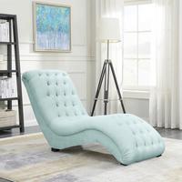 Relaxliege Sofia Pastellblau B: 67 cm - Pastellblau/Schwarz, Design, Textil (67/90/159cm) - P & B