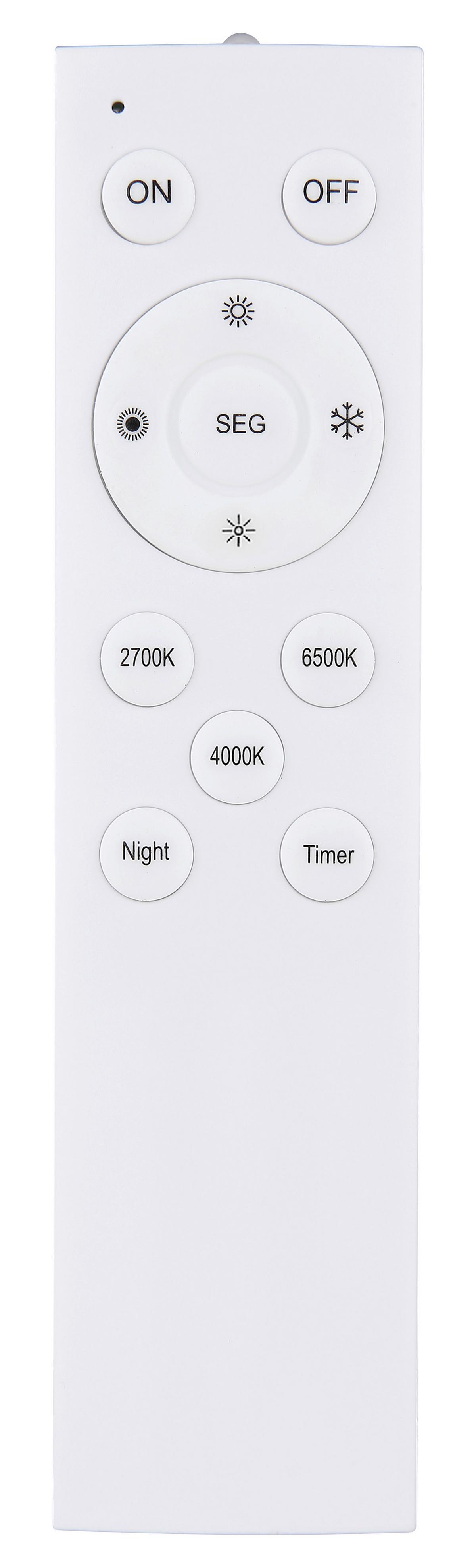Led-deckenleuchte 48035-36 - Klar/Chromfarben, KONVENTIONELL, Kunststoff/Metall (46/6,5cm) - Globo