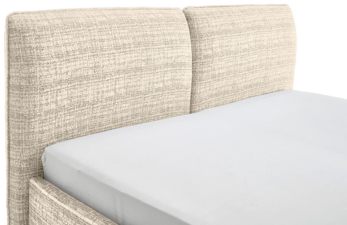 Polsterbett Infinity Liberty Beige 180x200cm - Beige/Schwarz, MODERN, Textil (180/200cm) - Livetastic