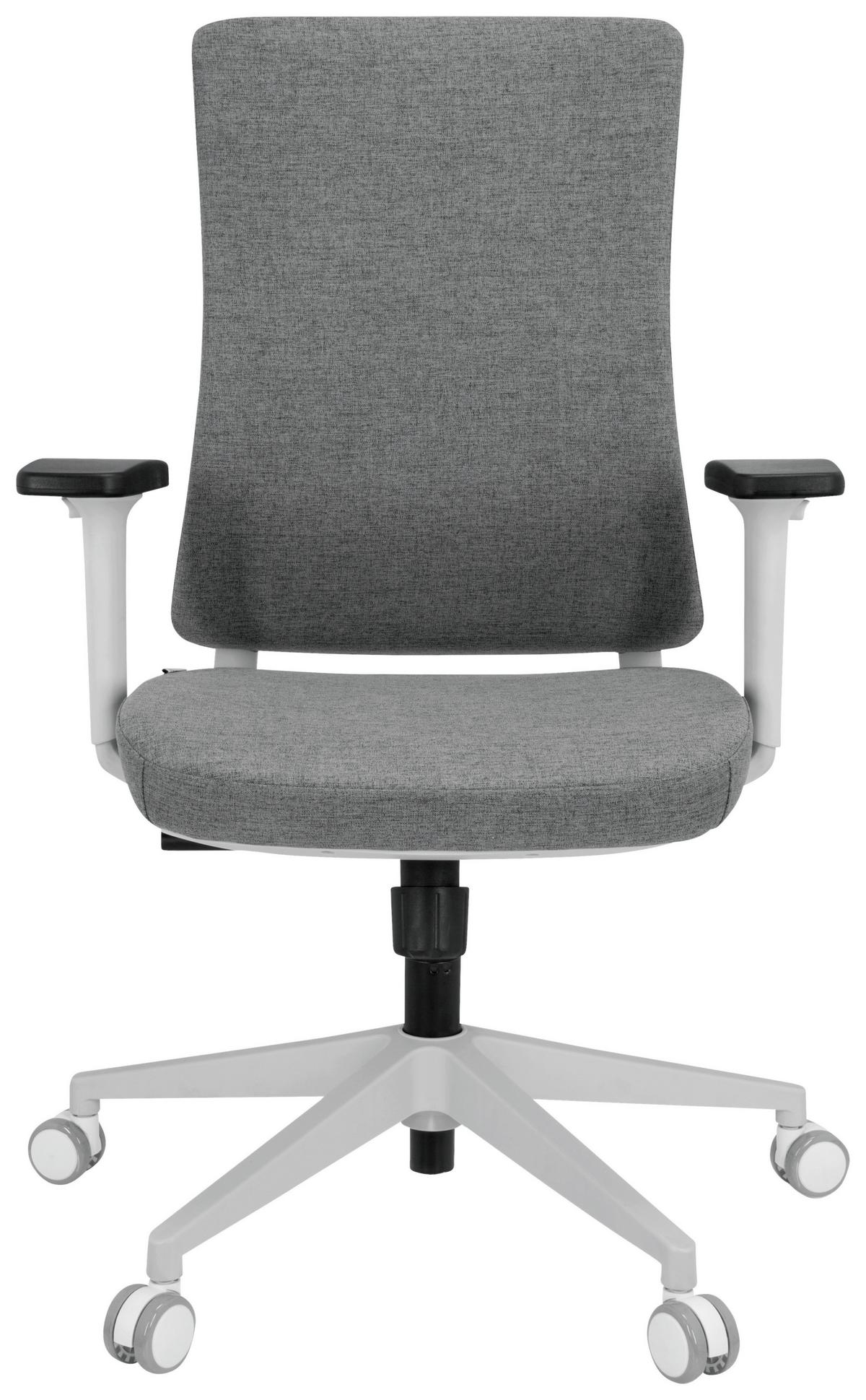 Drehstuhl Comfio Wp Grau Bis 120 Kg - Schwarz/Grau, Basics, Kunststoff/Textil (66/104/58cm) - MID.YOU