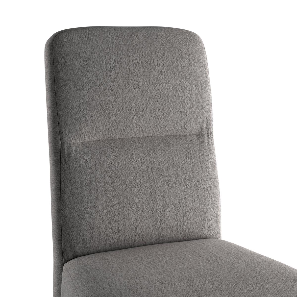 Vierfußstuhl Emma Ii Webstoff Grau, B: 43 Cm - Eichefarben/Grau, KONVENTIONELL, Holz/Textil (43/91/58cm)