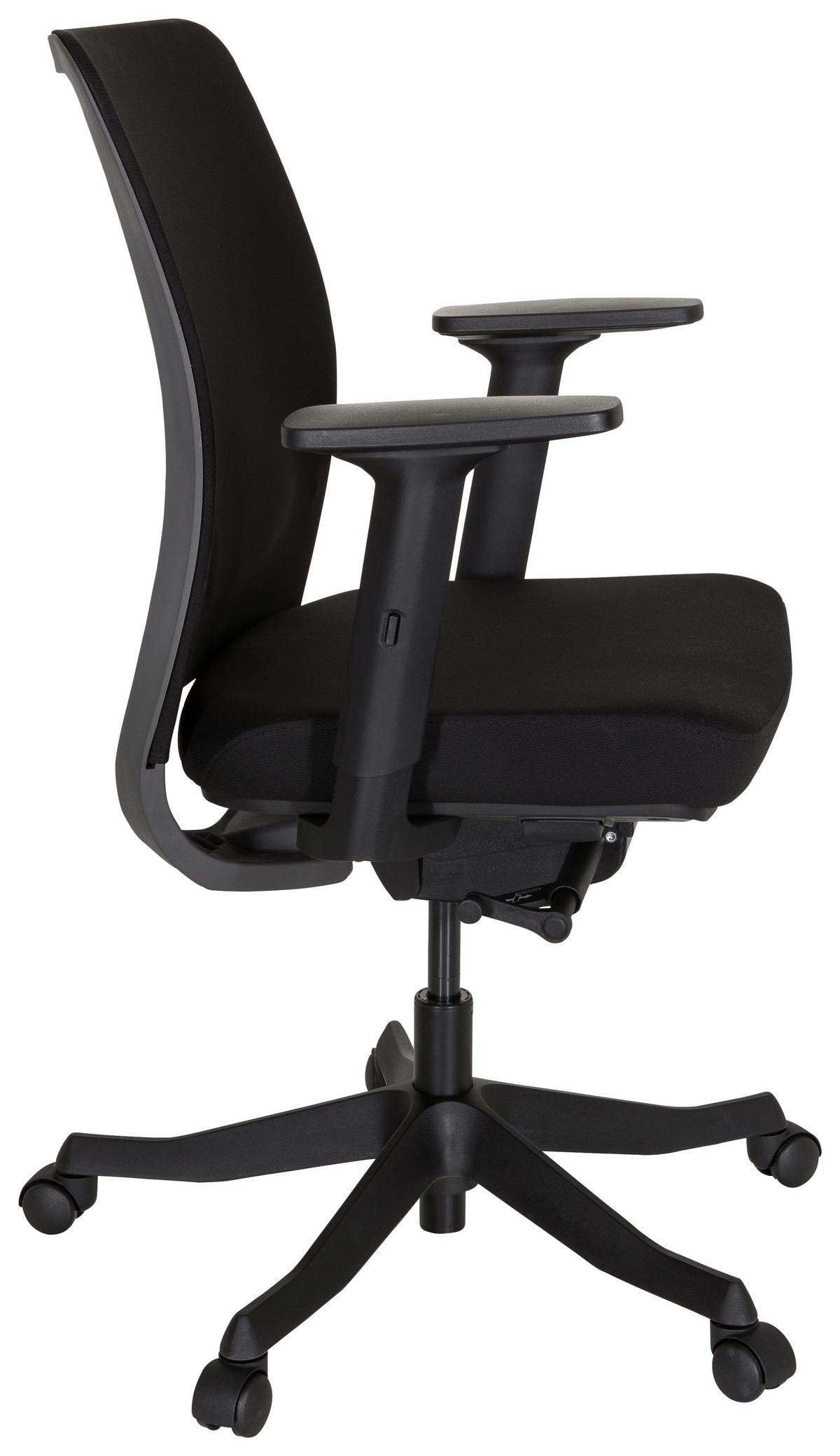 Drehstuhl Senator Schwarz - Schwarz, MODERN, Kunststoff/Textil (68/111/60cm) - MID.YOU