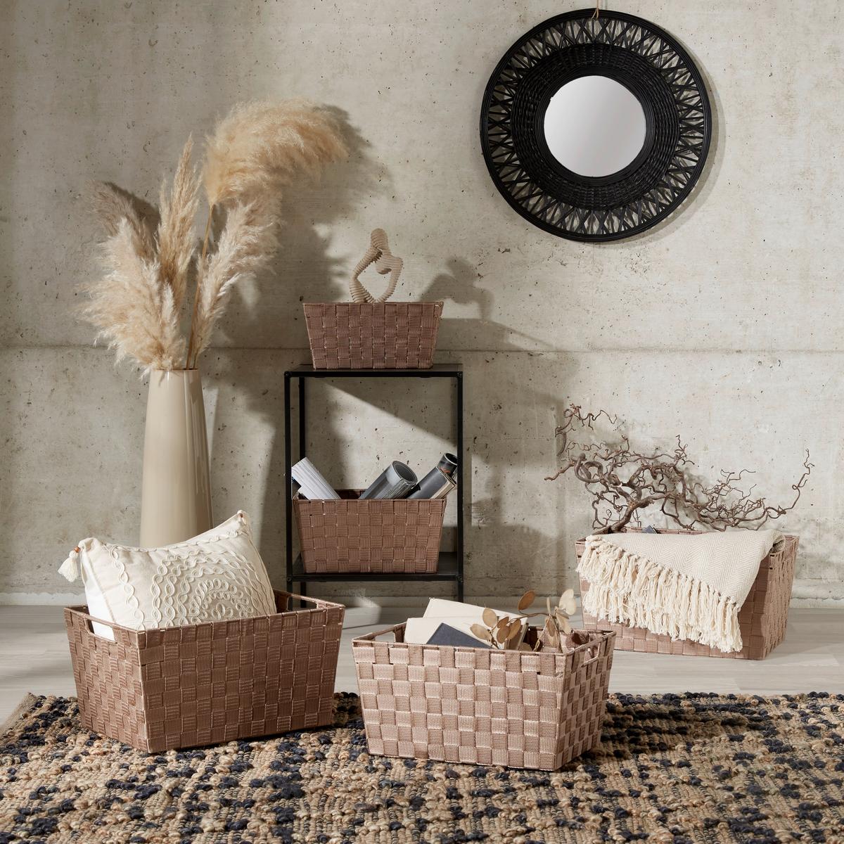 Regalkorb Carolyn - Hellbraun, Basics, Kunststoff (35/17/23cm) - Ondega