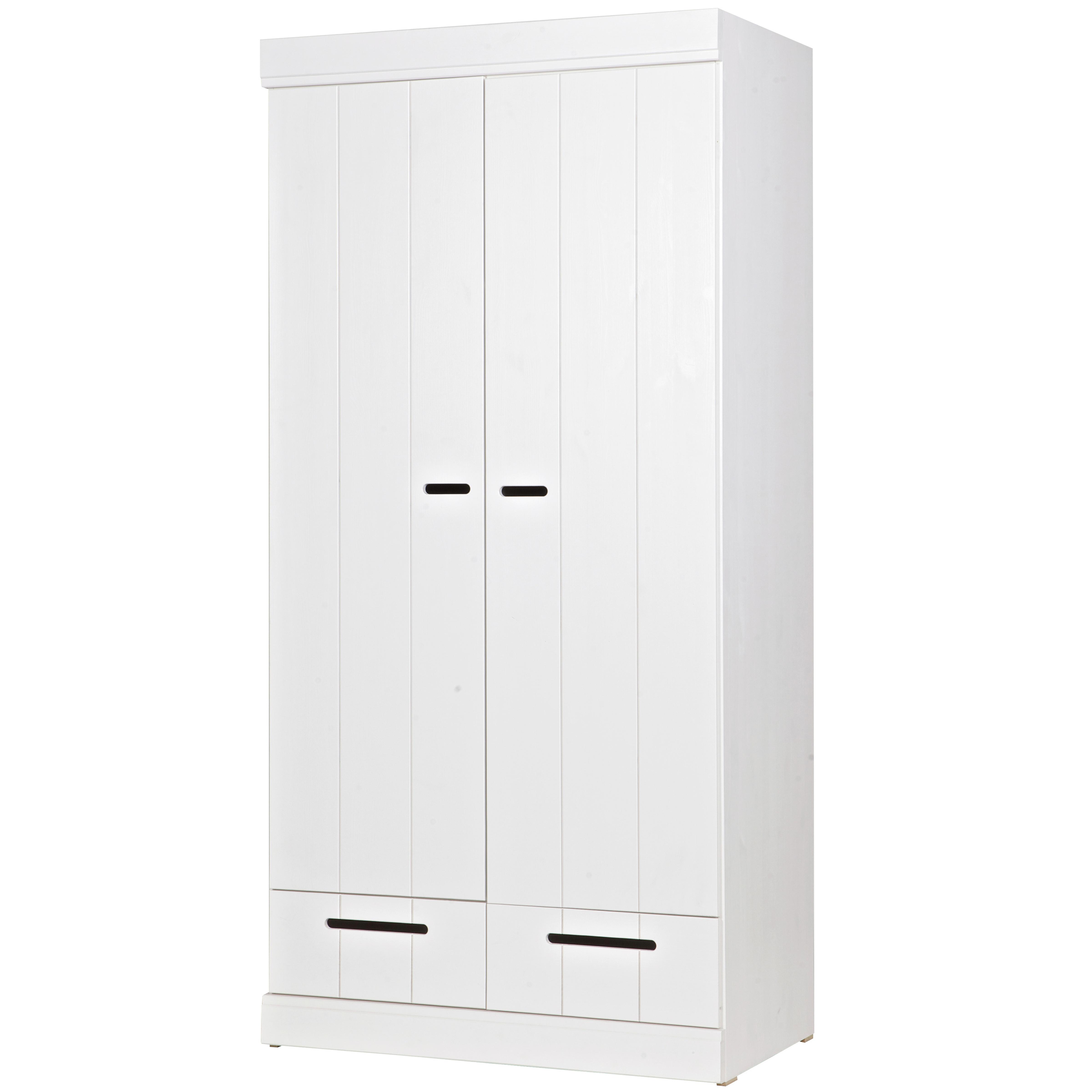 Drehtürenschrank Connect, Weiß B: 94 Cm
