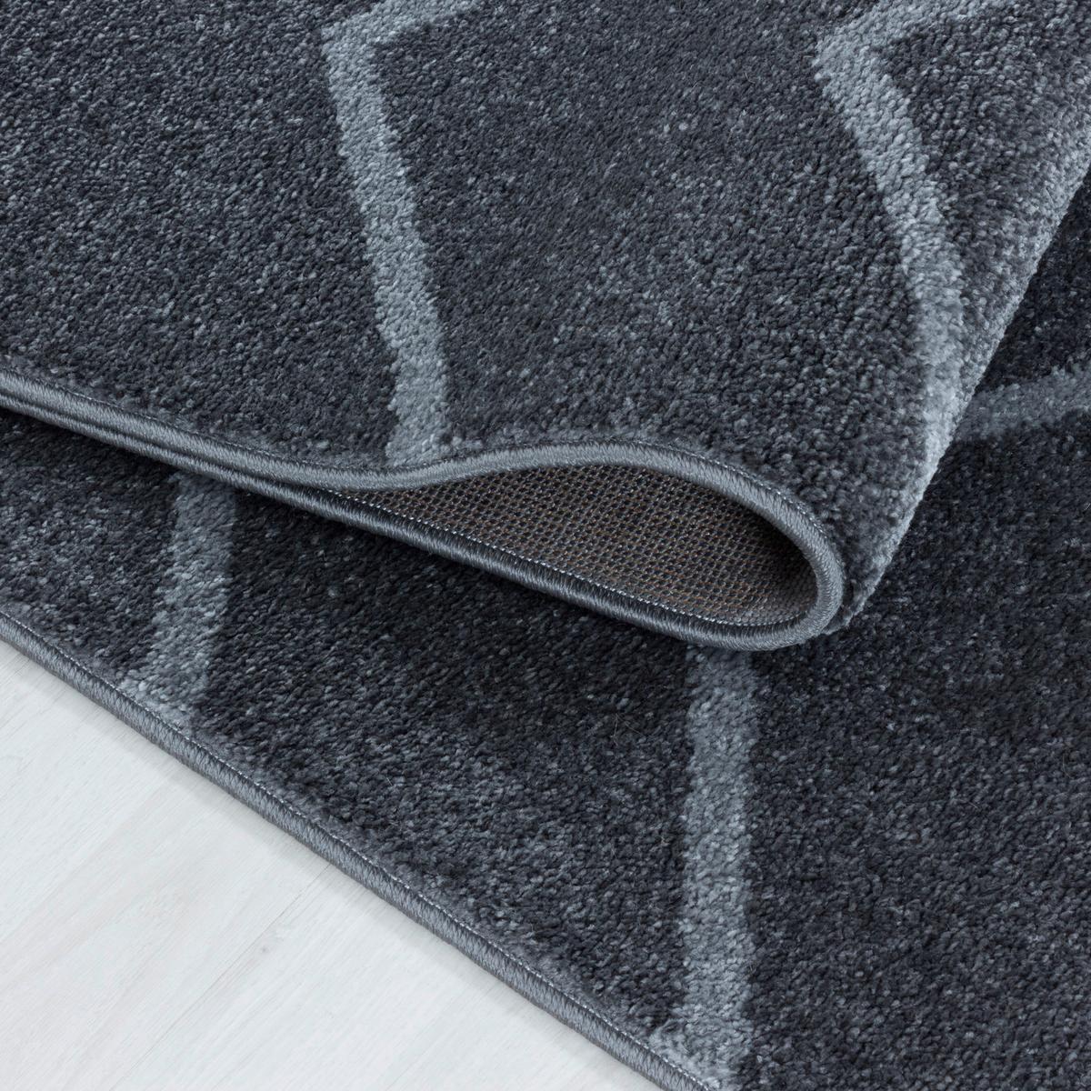 Hochflor Teppich Grau Rio 140x200 cm - Grau, Basics, Textil (140/200cm)