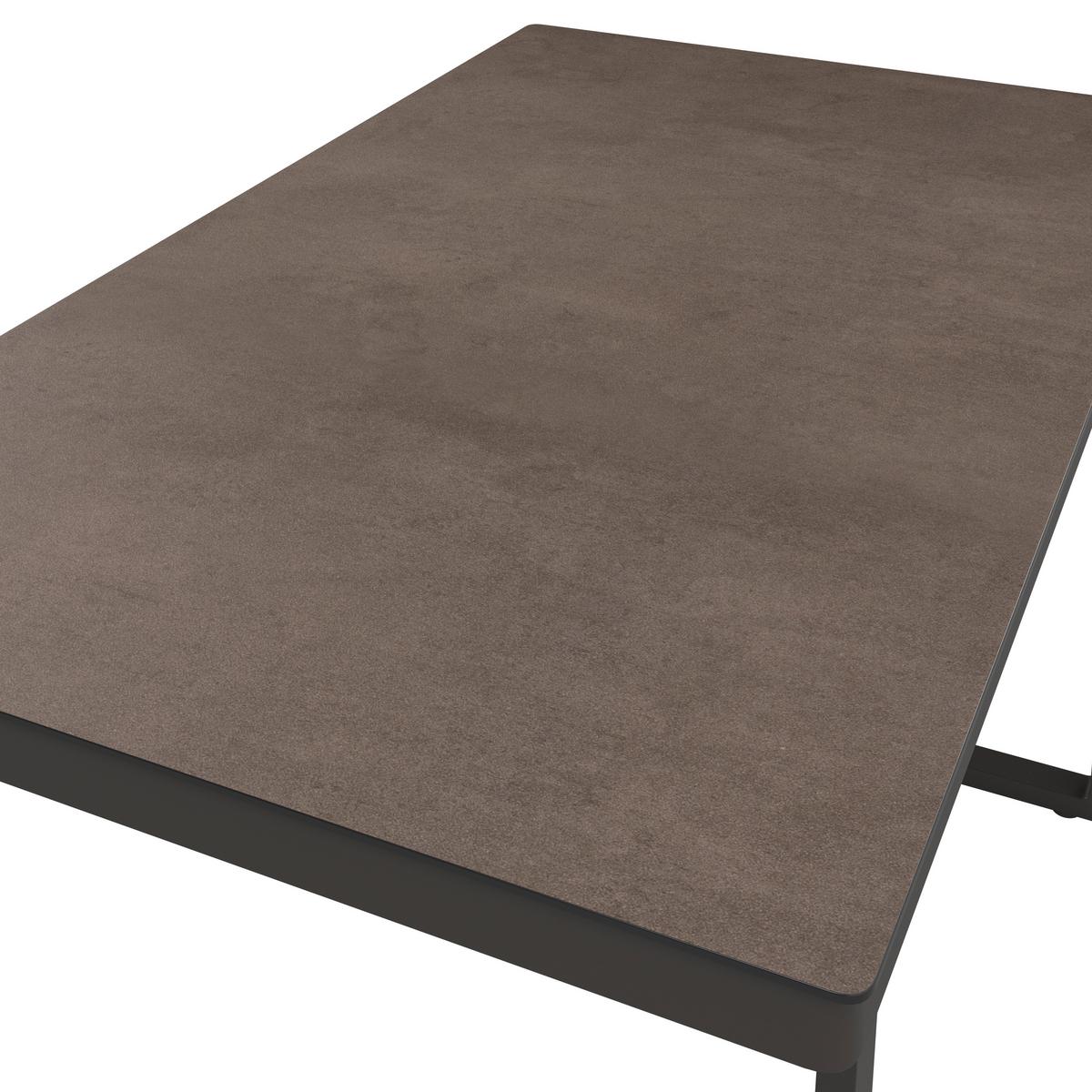 Loungegarnitur Bologna - Anthrazit/Braun, MODERN, Glas/Kunststoff (256/198cm) - Beldano