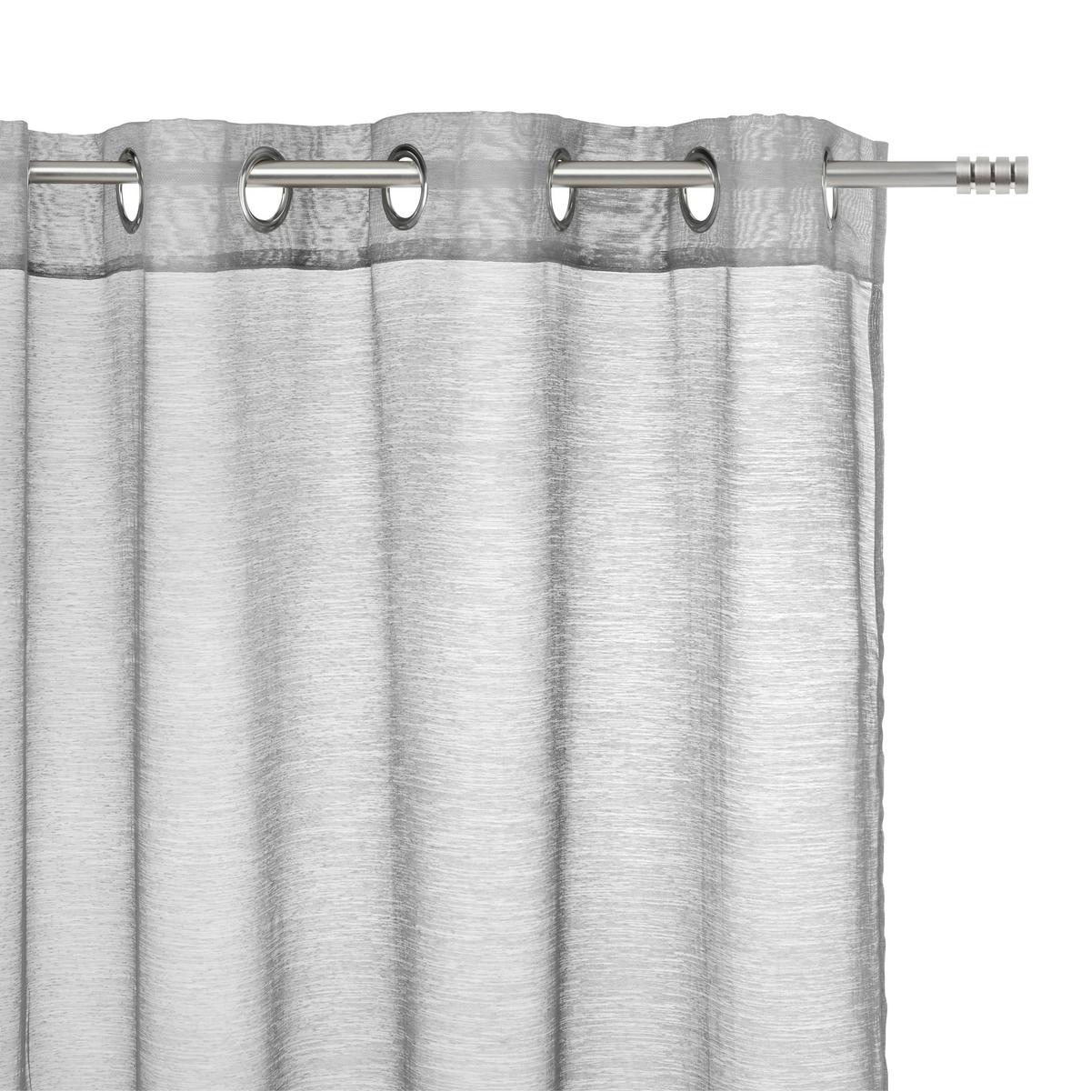 ZÁVĚS S OČKY DOLLY, 140/245 cm - šedá/antracitová, textil (140/245cm) - Modern Living