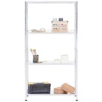 Schraubregal Carbonstahl 75x150x30 Cm 40kg/boden - Silberfarben, MODERN, Metall (75/150/30cm) - Homezone