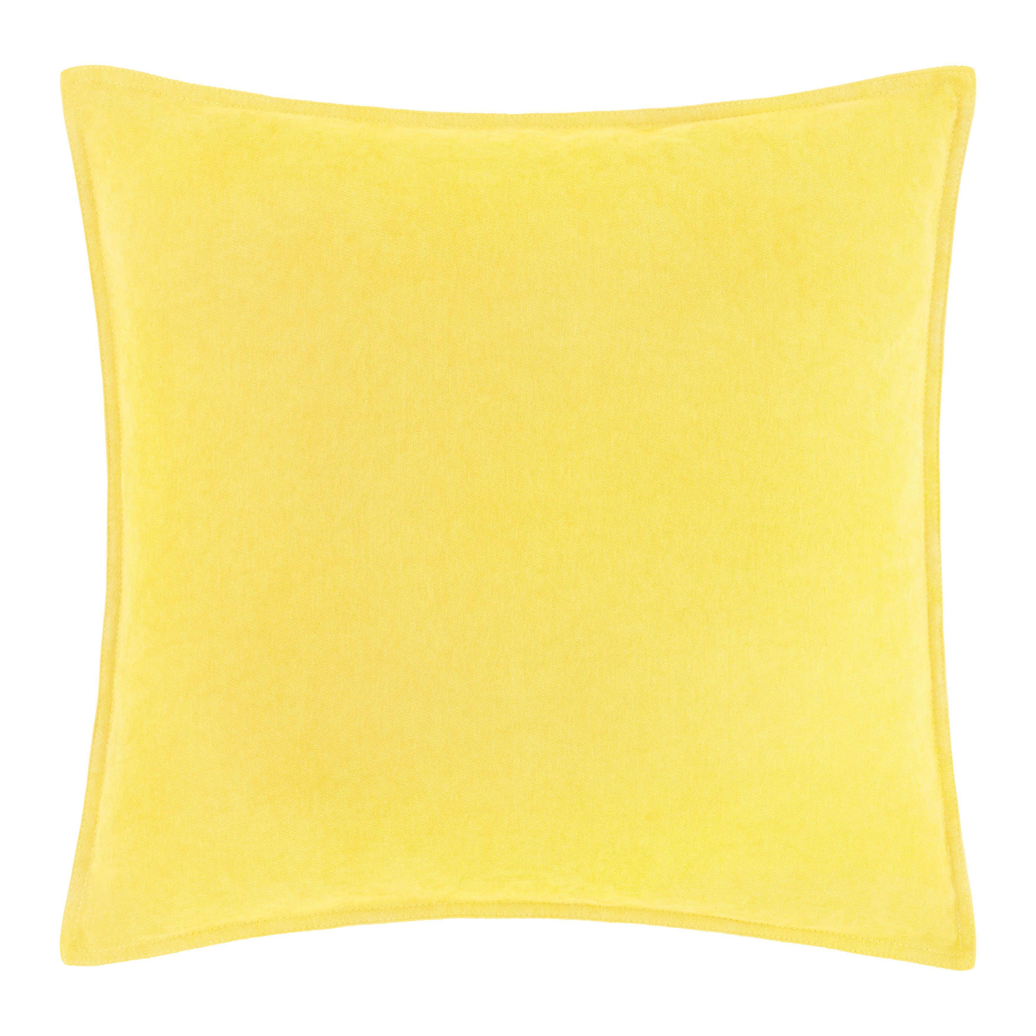 Dekoračný vankúš Nathi, 45/45cm, žltá - žltá, Konventionell, textil (45/45cm) - Modern Living