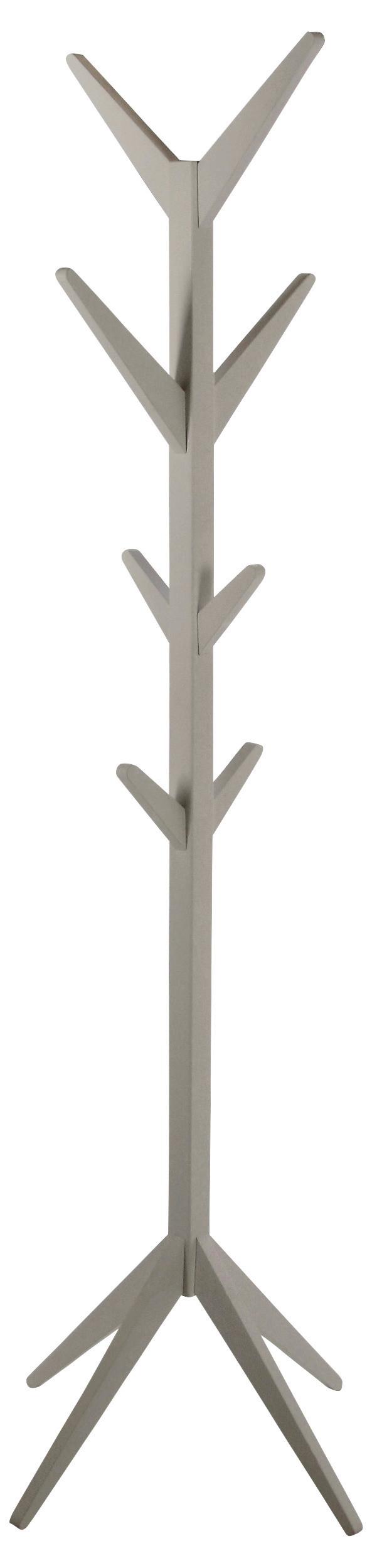 Stojan do šatny ASCOT šedá - šedá, kompozitní dřevo (42/178/42cm)