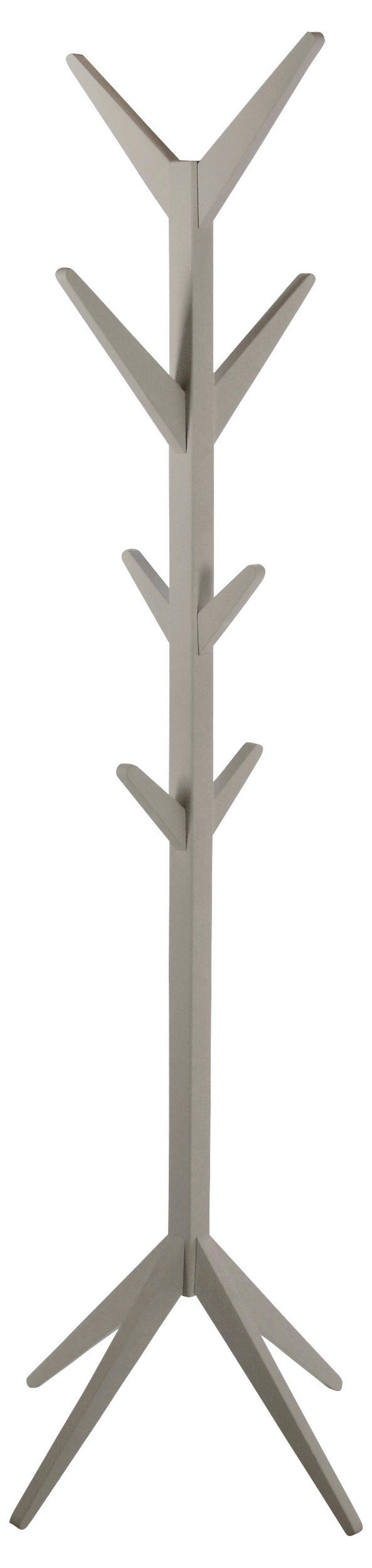 Stojan do šatny ASCOT šedá - šedá, kompozitní dřevo (42/178/42cm)