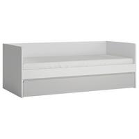 Postel FLEXI 90/200 cm, barva bílá/šedá - bílá/černá, Moderní, kompozitní dřevo/plast (90/200cm) - Premium Living