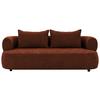 3-Sitzer-Sofa Ferro Rostfarben B: 200 cm - Rostfarben/Schwarz, Design, Textil (200/76/96cm) - Livetastic