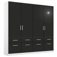 Drehtürenschrank Berlin Weiß/Grau B: 181 cm - Weiß/Grau, MODERN, Holzwerkstoff (181/210/54cm) - Rauch Möbel