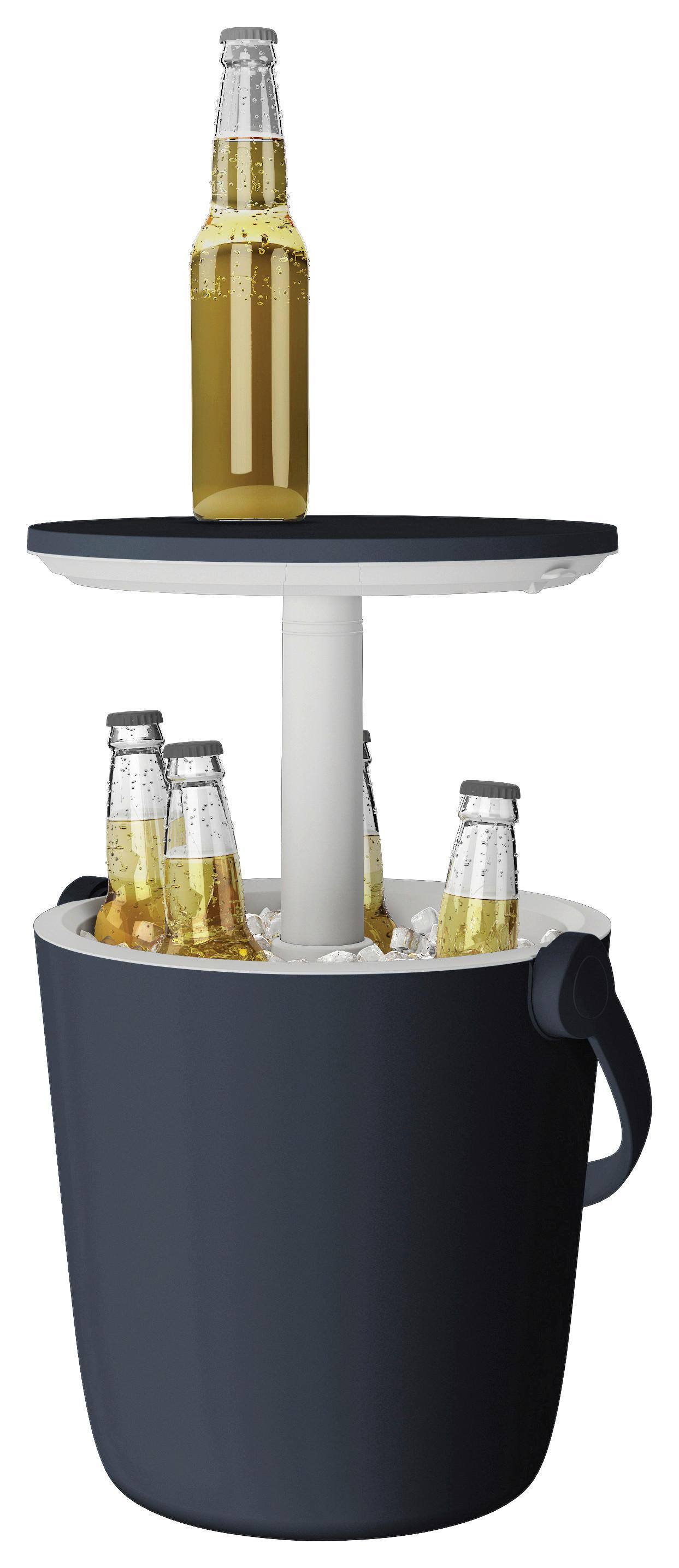 ZÁHRADNÝ BAROVÝ STÔL GO BAR - biela/grafitová, Design, plast (38/38/37-60cm) - Mömax