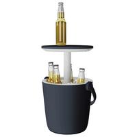 ZAHRADNÍ BAROVÝ STŮL GO BAR - bílá/barvy grafitu, Design, plast (38/38/37-60cm) - Mömax
