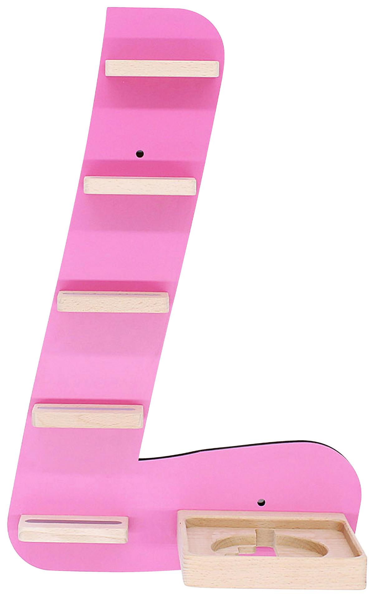 Kinderregal Boarti Pink B: 32 Cm - Pink, MODERN, Holzwerkstoff (32/47/19cm) - MID.YOU