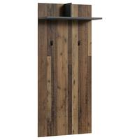 Garderobenpaneel Ben Anthrazit mit Hutablage B: 60 cm 2 Haken - Alteiche/Anthrazit, MODERN, Holzwerkstoff (60/136/27cm) - MID.YOU