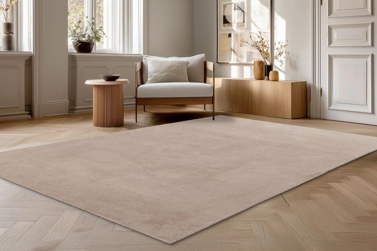 Flachwebteppich Taupe Earthquake 80x140 cm - Taupe, Basics, Textil (80/140cm) - Kayoom
