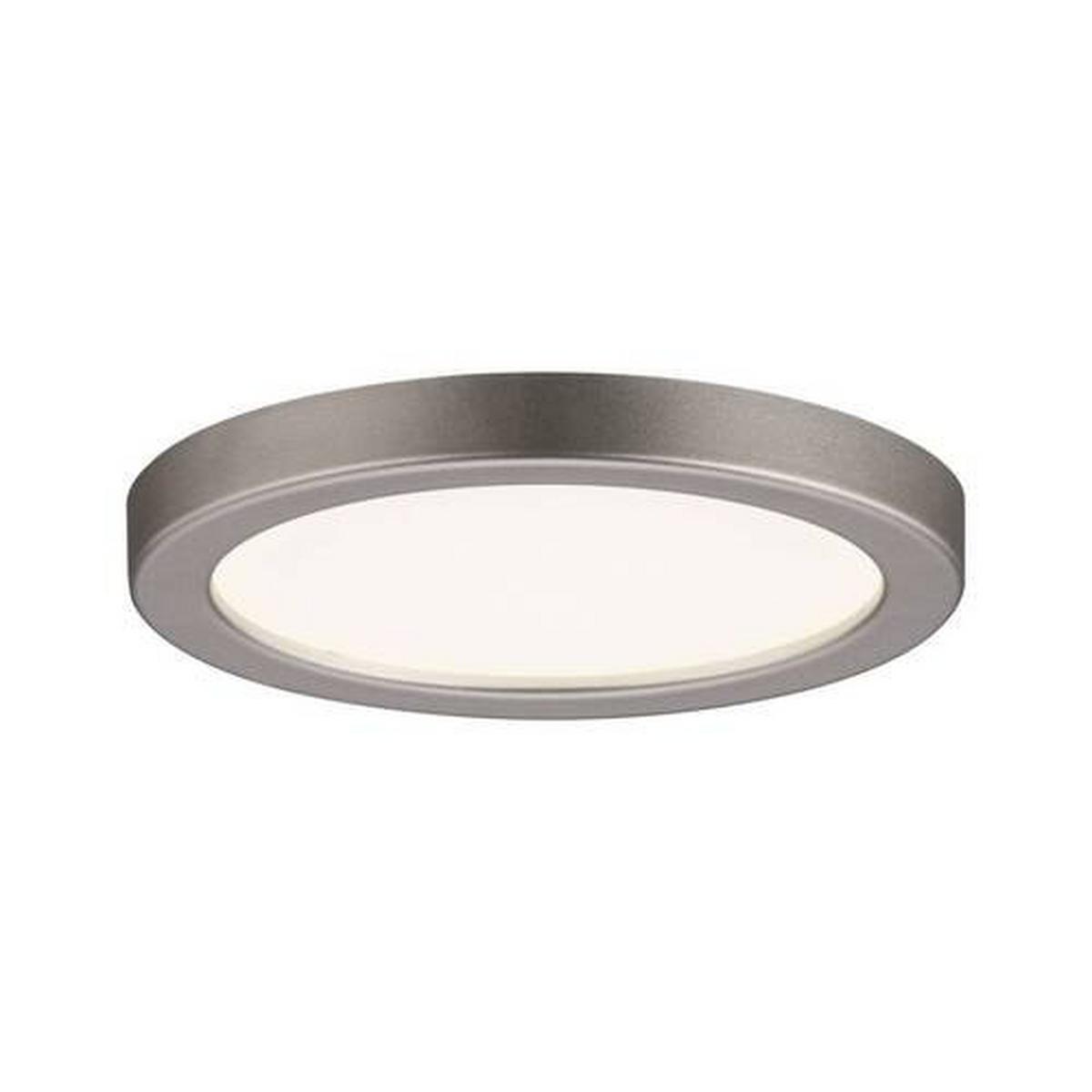 LED-Deckenleuchte Ø 8 cm Nickelfarben Rund - Nickelfarben, Basics, Kunststoff (8cm) - Paulmann