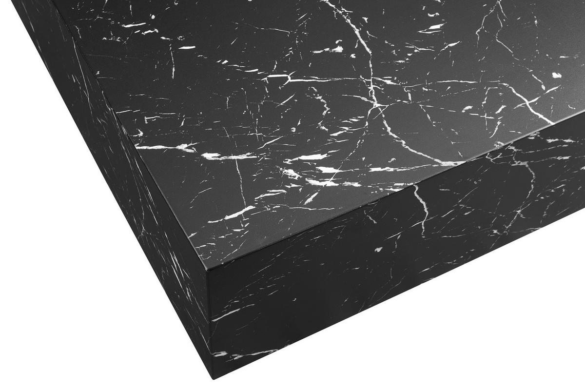 Couchtisch Schwarz L: 90 Cm - Schwarz, Design, Holzwerkstoff (90/90/35cm) - Livetastic