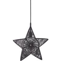 Dekostern 3924003 Regina Star - Schwarz, Basics, Metall (40/40cm)