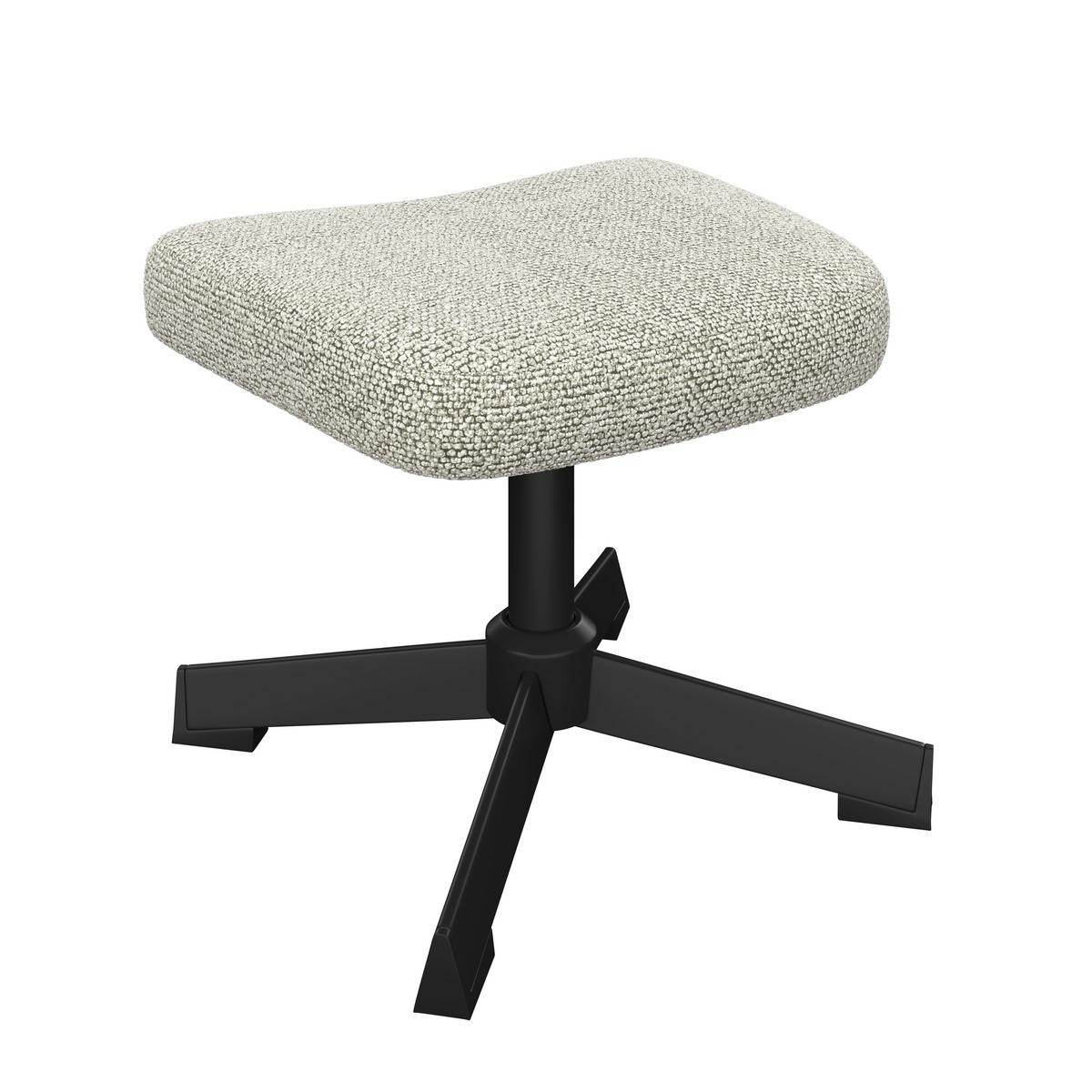 Relaxsessel Bogota beige, 360° drehbar - Beige/Schwarz, MODERN, Textil/Metall (76/101/86cm) - Luca Bessoni