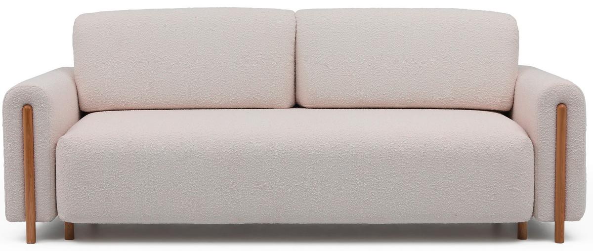 Schlafsofa Arcadova Beige B: 244 cm - Eichefarben/Beige, Design, Textil (244/97/97cm) - MID.YOU
