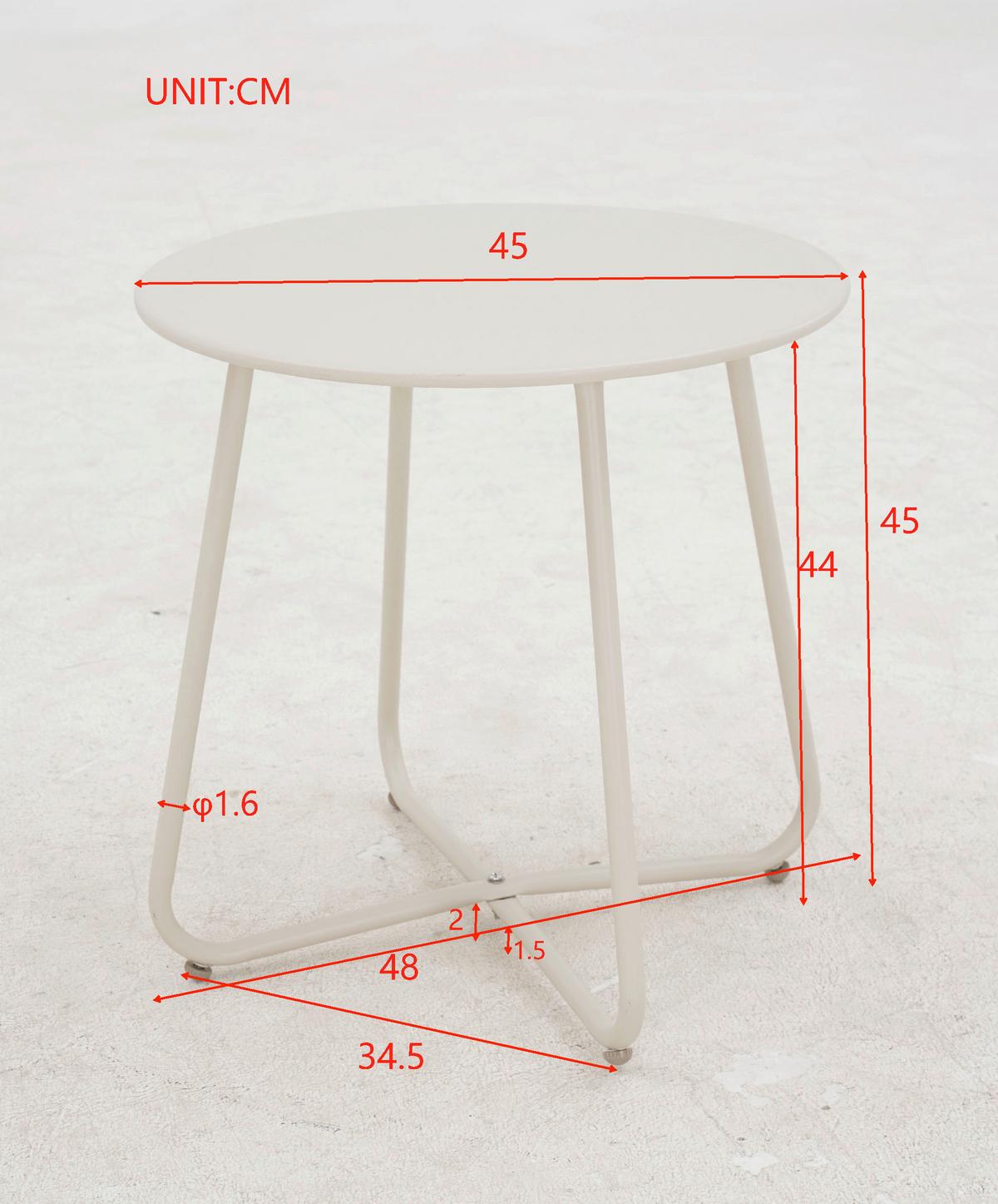 Dining-loungeset San Jose - Beige/Weiß, MODERN, Textil/Metall (67,5/45/106,5/45cm) - Beldano