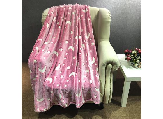 Kuscheldecke Berina - Leuchtet Im Dunkeln - Rosa, MODERN, Textil (130/170cm) - Luca Bessoni Kuscheldecke Berina - Leuchtet Im Dunkeln - Rosa, MODERN, Textil (130/170cm) - Luca Bessoni